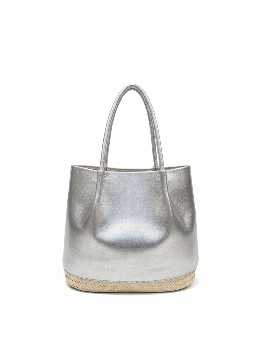 Silver Metallic Bucket